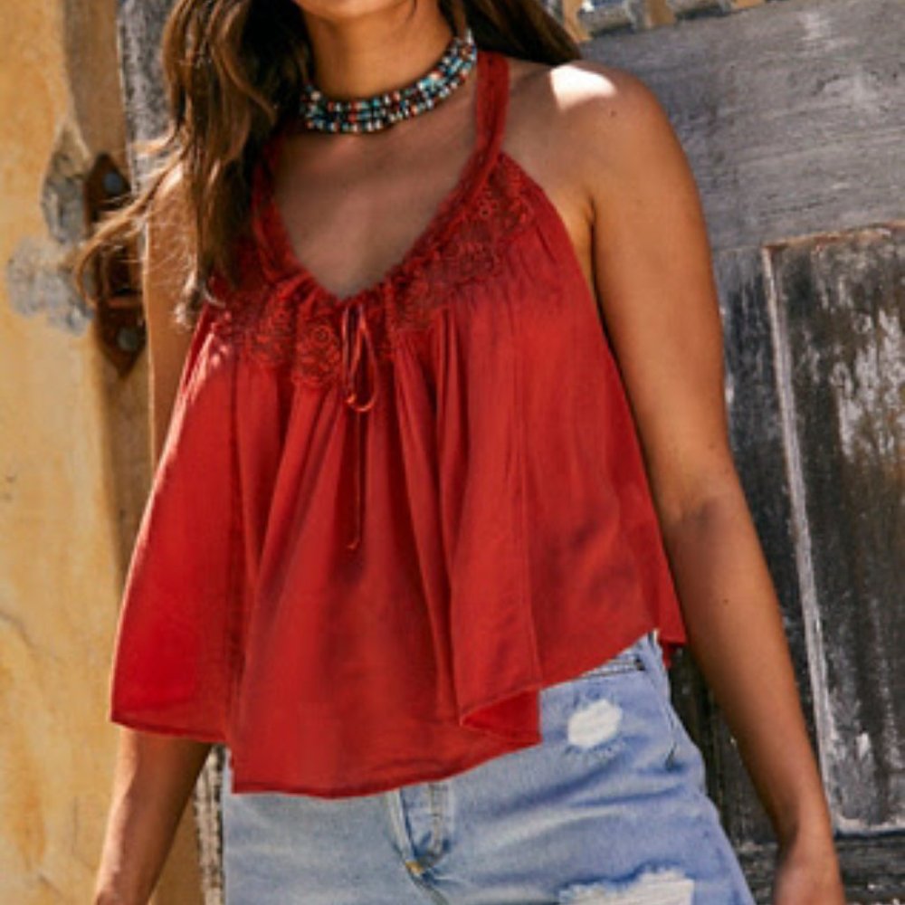Free People Audrey Lace Tank